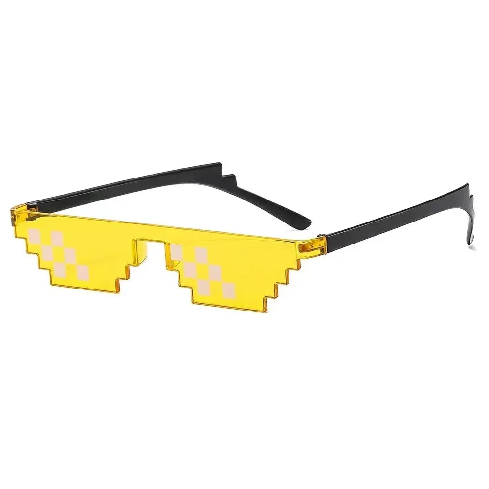 Thug Life - TrendBrille mit Pixel Mosaik Motiv